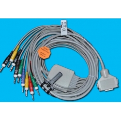 Fukuda(Japan)   ECG lead wires, Fukuda FX-2111 / FX-3010 ECG Cable banana plug 4.0    New