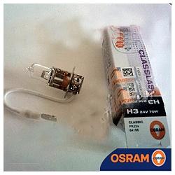 OSRAM(Germany)Osram H3 24V70W PK22S 64156 Halogen Lamp ,NEW