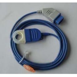 Nihon Kohden(Japan) Oxygen probe extension line, Square 14 pin turning trapezoidal 9 pin  NEW