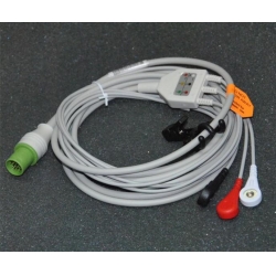 GE(USA) ge defibrillator ECG Cable / cardioserv button three lead wire / 10-pin defibrillator accessories