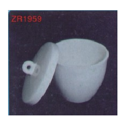 Porcelain crucibles with lid,Glazed medium form