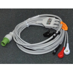 GE(USA)GE Defibrillators ECG Cable / cardioserv button three lead wire / 10-pin defibrillator accessories