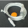 Compatible 509B SpO2 extension cable, 5-pin metal head SpO2 extension cable, Monitor accessories SpO2 cable