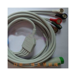 Mindray(China)original T5,T8 12-pin 5 leads ECG Cable/5 leads wires/EA6251B Leadwires