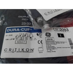 GE(USA)DURA-CUF* Cuff, Adult, 2-Tube Sub-Min, Navy,