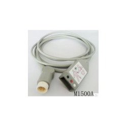 Philips(Netherlands)3 Lead ECG Patient Trunk Cable, AAMI(PN:M1500A),MP20,MP30,MP40,MP50,MP60,MP70,MP80,MP90,New,ORIGINAL