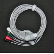 Philips(Netherlands)Compatible MP20/30/40/60/70 monitor ECG Cable/Philips 12-pin 5-lead button