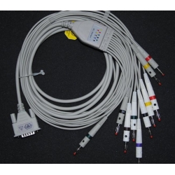 Edan(China) ECG lead wires, 10 electrode ECG Cable      New