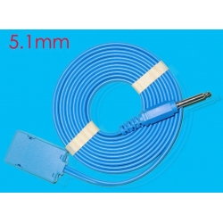 5.1mm wire unipolar negative plate/Electric knife electrode plate Connection / monopolar electrode panel lead/Negative plate connection