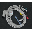 Mindray(China)pm9000 ECG Cable /compatible five lead wire/ five lead ECG cable black elbow six-pin