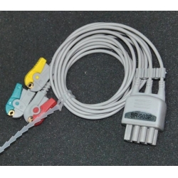 Nihon Konden（Japan) Compatible Nihon Kohden split clip three lead wire / BR-903P ECG cable / Optical Leadwires