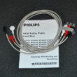 Philips(Netherlands)Shielded 3-Lead Set, Snaps, Safety, AAMI(PN:M1605A),VM6,VM8,New,ORIGINAL
