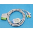 Nihon Kohden(Japan)  One-Piece ECG Cable - 3 Leads Clip ECG machine parts (New,Compatible,not Original)