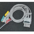 Nihon Konden（Japan) Compatible Nihon Kohden split clip three lead wire / BR-903P ECG cable / Optical Leadwires