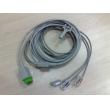 GE(USA)CABLE ASSY ECG 3 LEAD W/GRAB AHA，PN:2021141-001,NEW,ORIGINAL