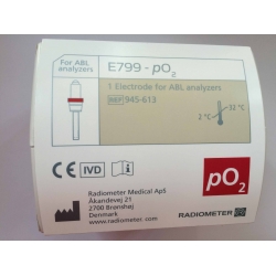 Radiometer(Denmark) (PN:945-613) E799 pO2 Electrode,Blood Gas Analyzer ABL700,ABL800,ABL800flex,ABL805flex,ABL810flex New