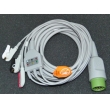 Medtronic(USA) three lead ECG cable / medtronic lifepak 12/20 clip-three lead 12-pin   New