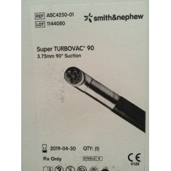 Smith & Nephew （USA）ARTHROCARE SUPER TURBOVAC 90 WAND: SUPER TURBOVAC 90 WAND WITH SUCTION 3.75MM 90 DEGREES  SKU: ASC4250-01 Each