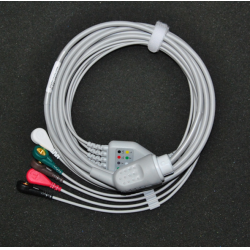 Philips(Netherlands)Compatible MP20/30/40/60/70 monitor ECG Cable/Philips 12-pin 5-lead button