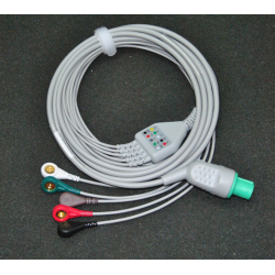 GE cardioserv defibrillator five Leadwires button / GE defibrillator ECG lead / GE Leadwires