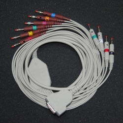 GE(USA) 2029893-001(Banana).Cable ECG electrocard modelos MAC 400-500-600-1200(New,Original) ,NEW,ORIGINAL