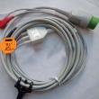 Compatible Medtronic three lead ECG cable / medtronic lifepak 12/20 button three lead 12-pin