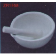 Porcelain  mortars with spout and pestles,Glazed
